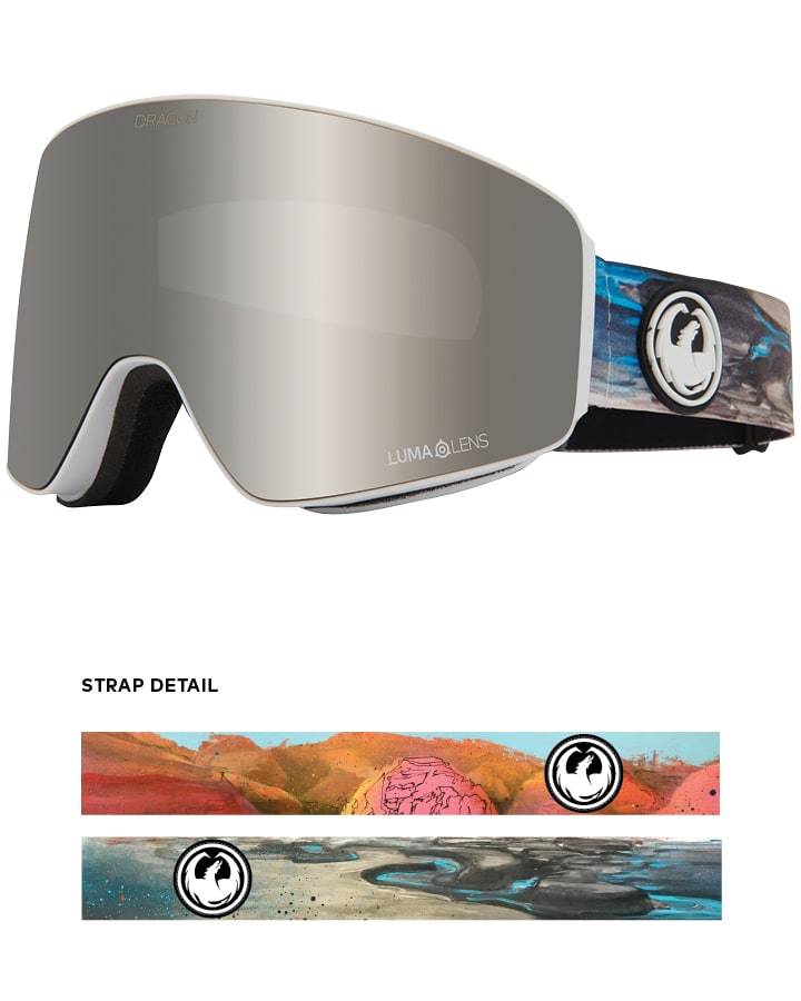 Dragon PXV Snow Goggles Brian Iguchi Sig / Lulmalens Siler Ion + Spare Lens