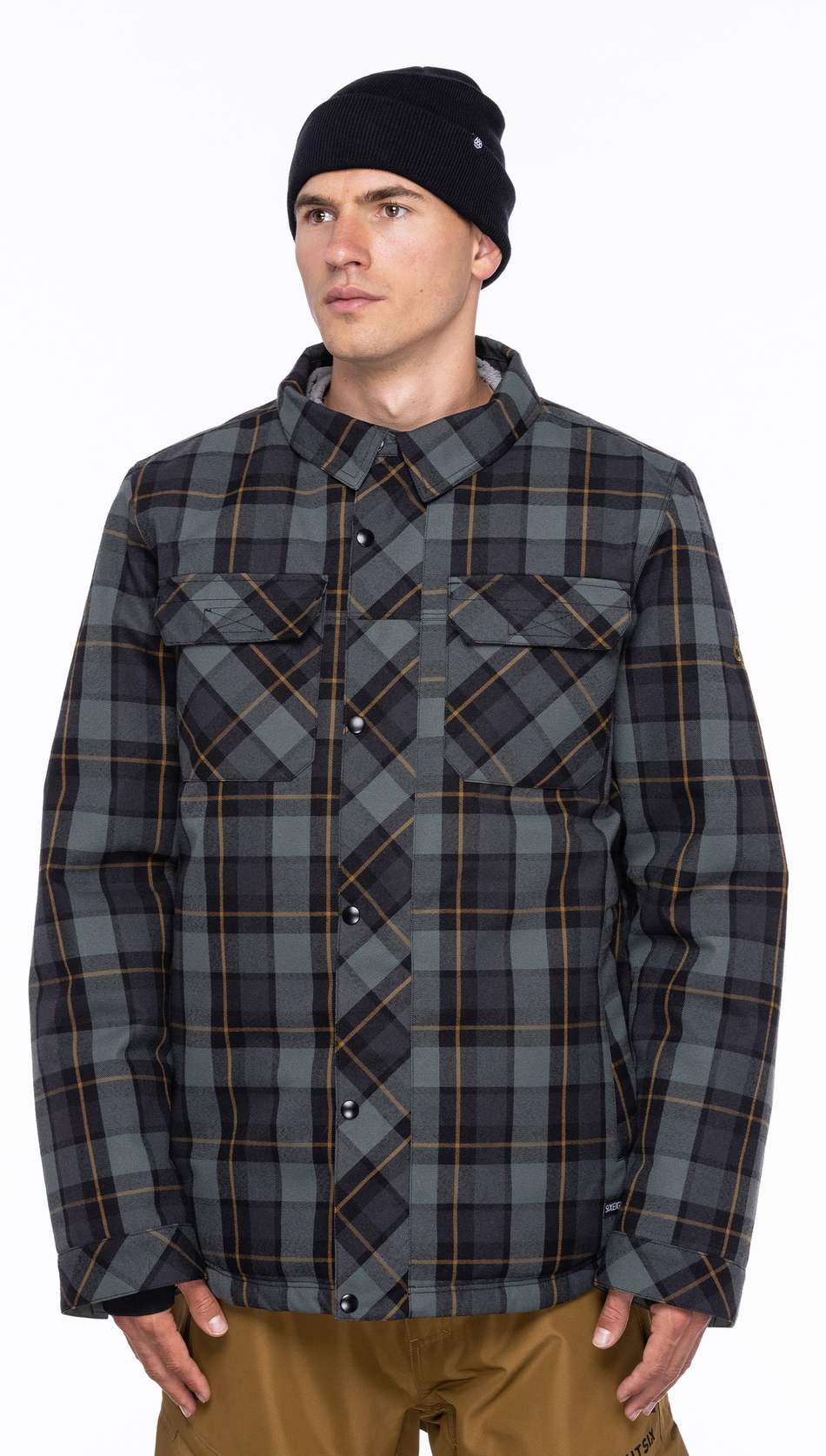 686 Woodland Insulated Jacket Mens Goblin Green Plaid