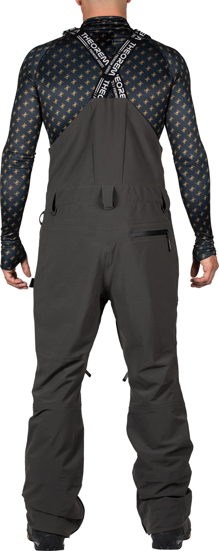 L1 Huron Bib Pants Mens Raven