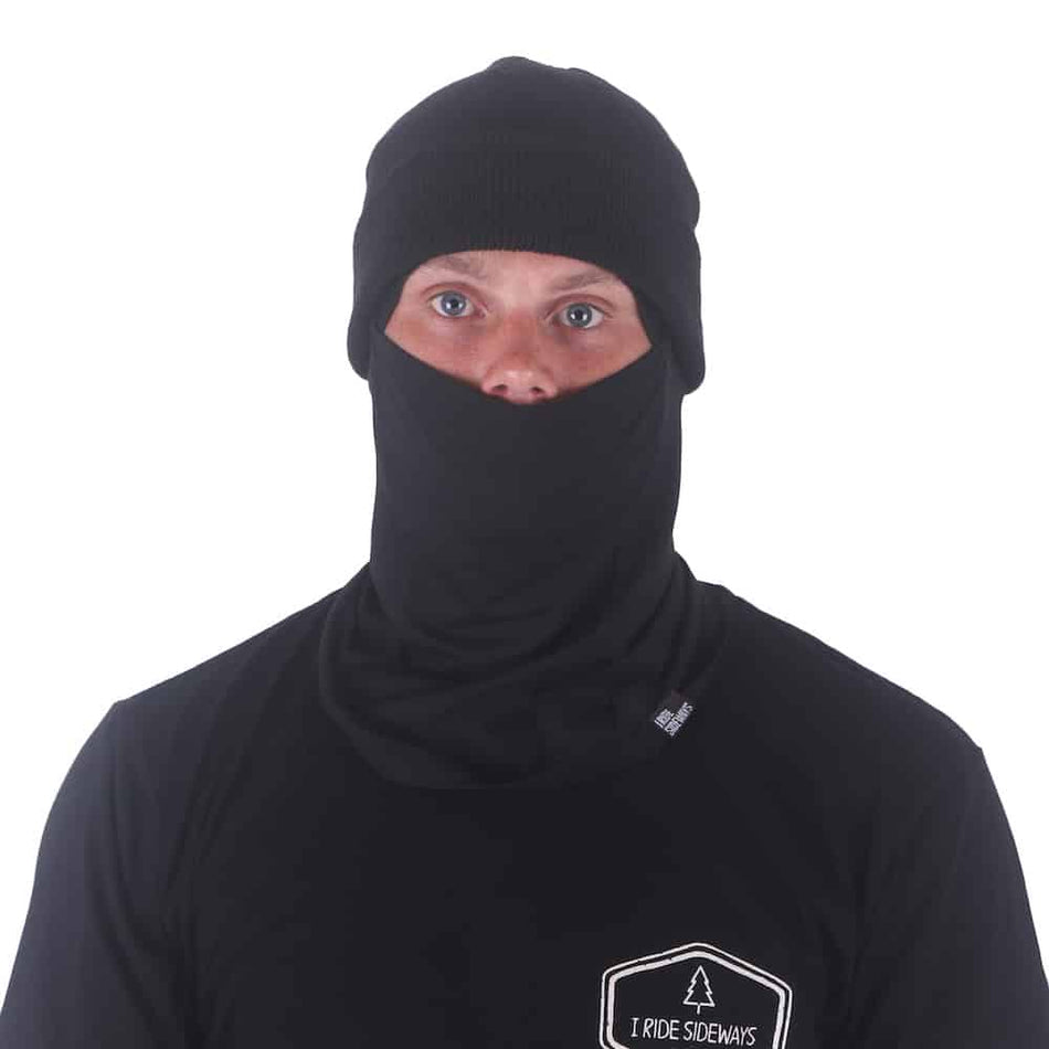 I Ride Sideways Wong Balaclava Black