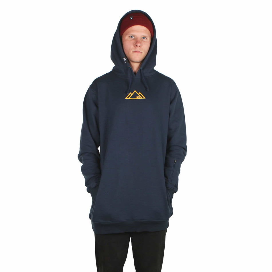 I Ride Sideways 3 Peaks DWR Shred Fit Hoodie Mens Navy