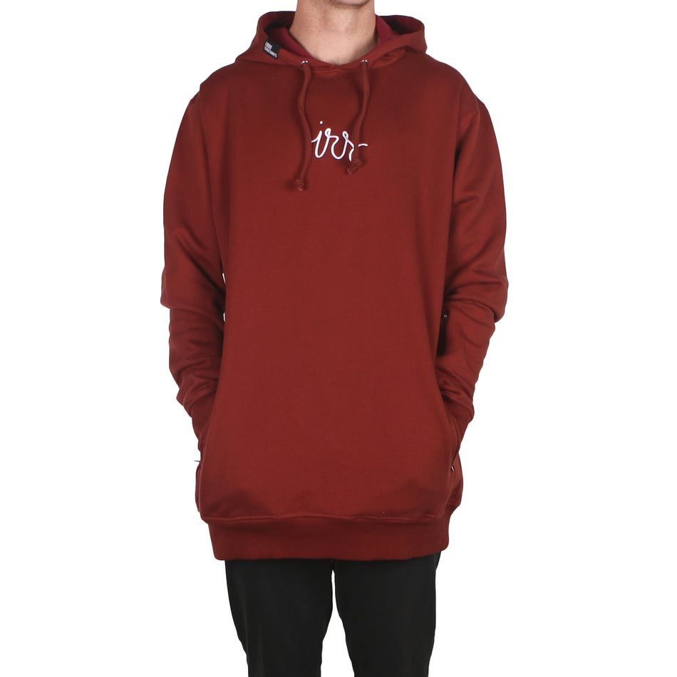 I Ride Sideways Flow Shred Fit Hoodie Mens Maroon