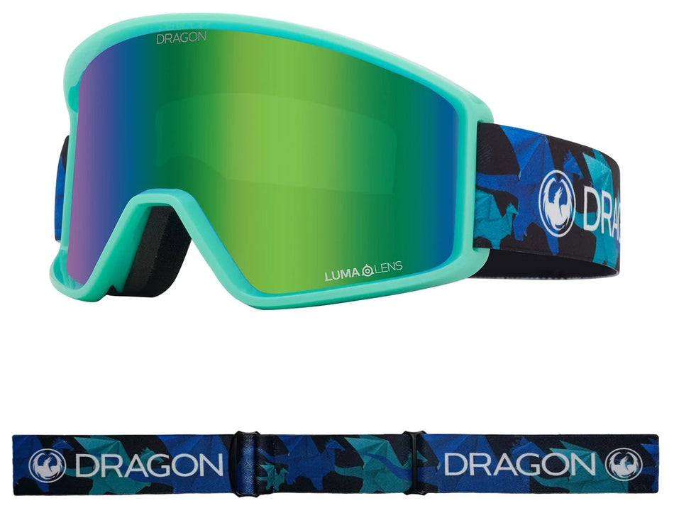 Dragon DXT OTG Snow Goggles 2024 Origami / Lumalens Green Ion