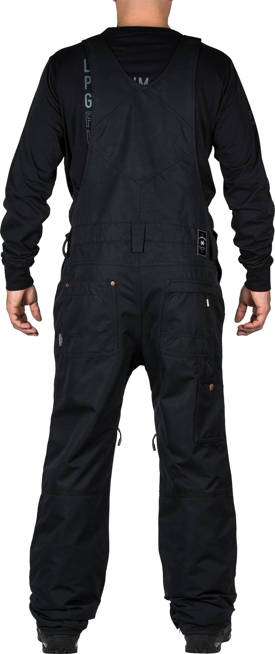 L1 Overall Bib Pants Mens Black