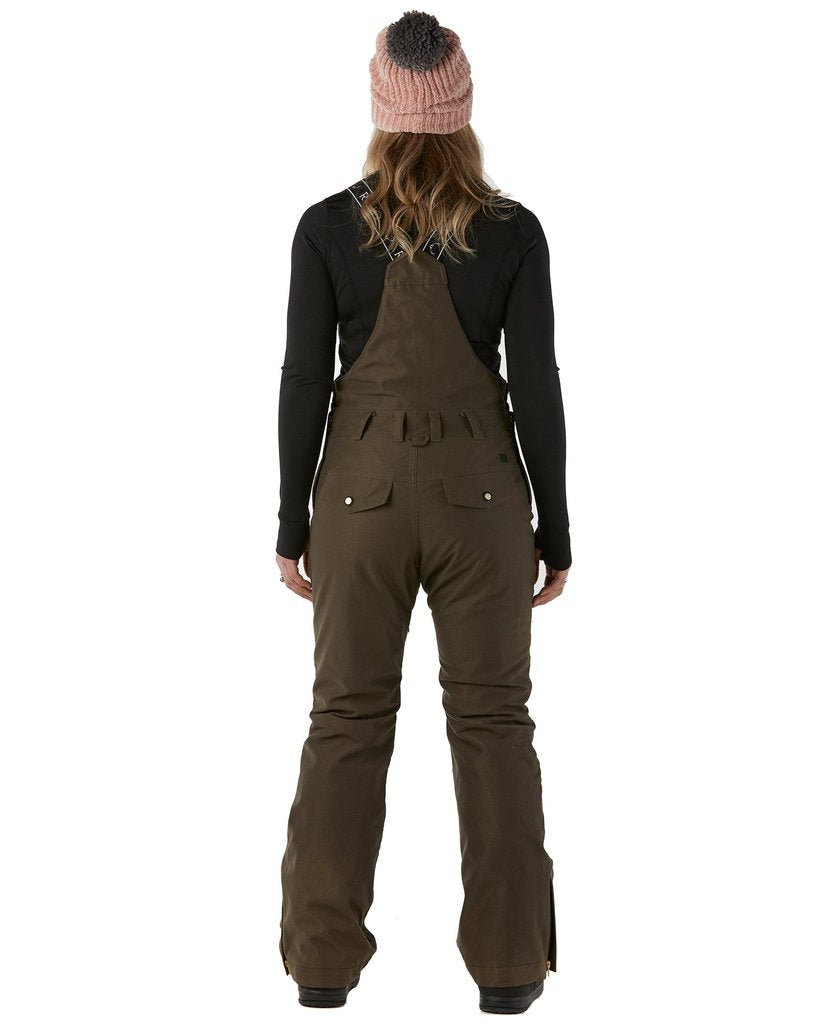 Rojo Snow Day Bib Pants Womens Black Olive