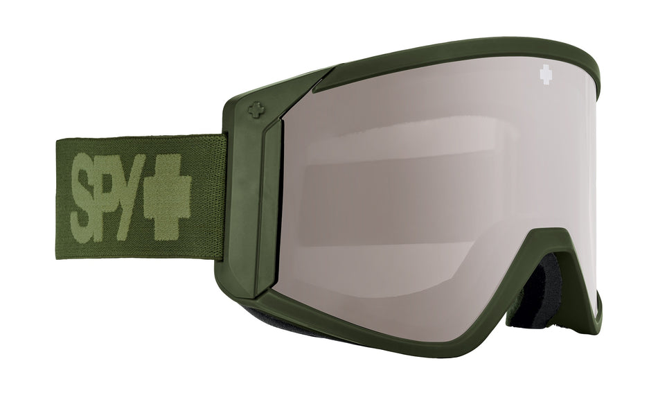 Spy Raider Goggles 2024 Monochrome Olive / Rose with Silver Spectra Mirror