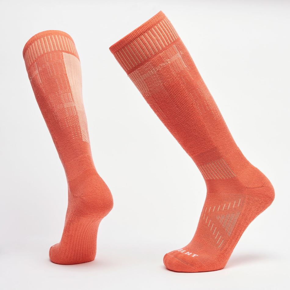 Le Bent Pixel Light Snow Socks Peach Fuzz