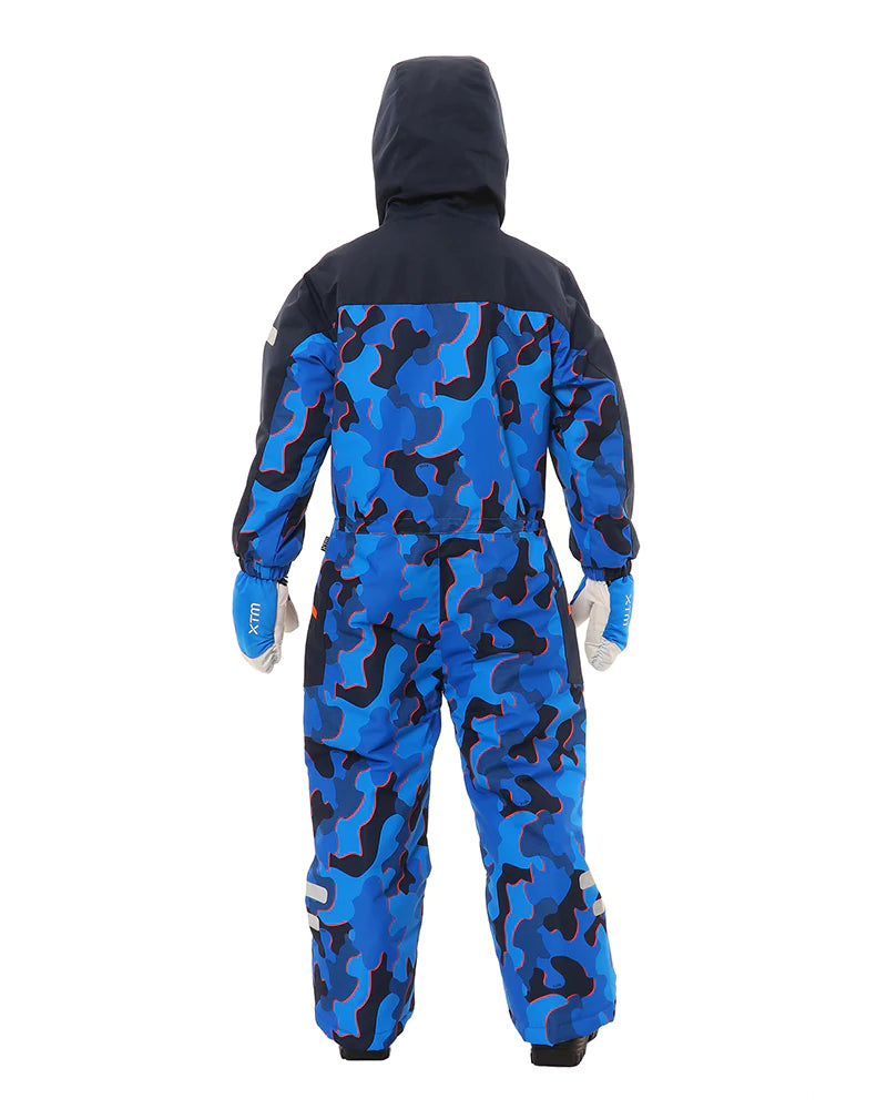 XTM Kizu Kids One Piece Suit Blue Camo