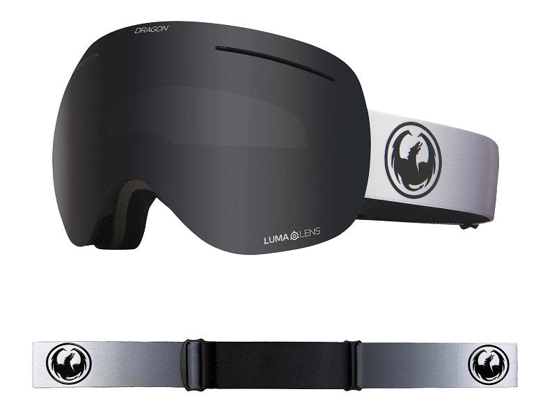 Dragon X1 Snow Goggles Fade Black / Lumalens Sark Smoke + Spare Lens