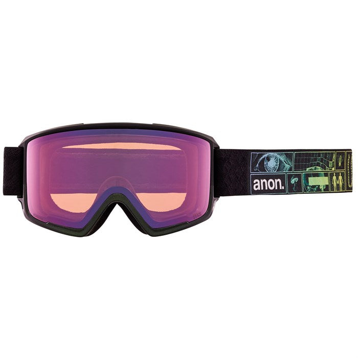 Anon M3 Goggles & Spare Lens Mens 2022 Squares / Perceive Variable Green Lens