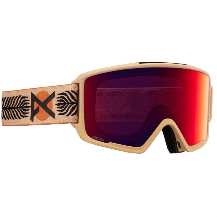 Anon M3 Goggles MFI Face mask & Spare Lens Mens 2023 Magee / Perceive Sunny Red Lens