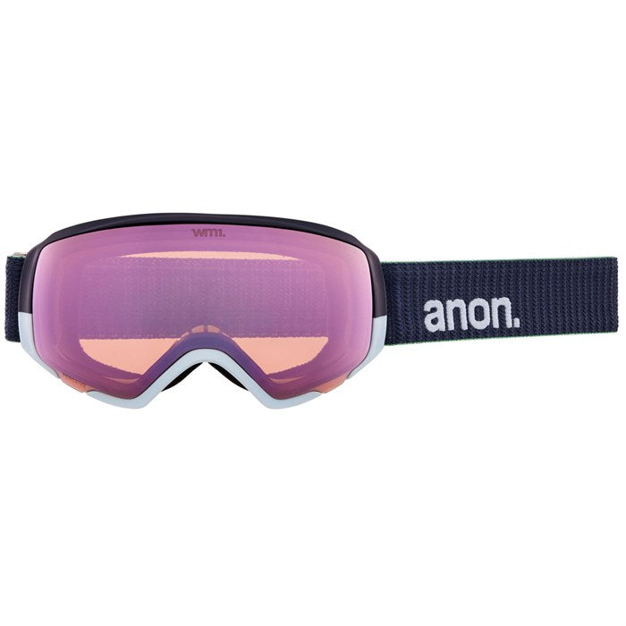 Anon WM1 Goggles & Spare Lens Womens 2022 Navy / Perceive Variable Blue Lens