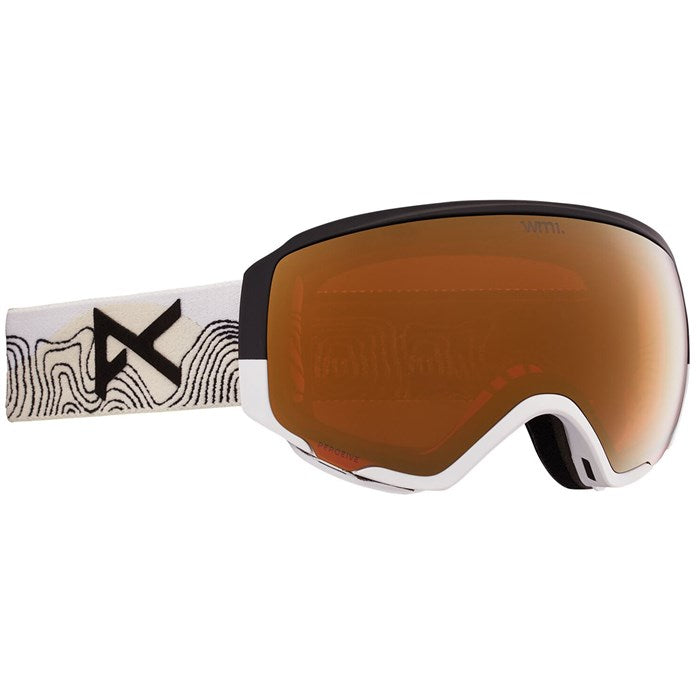 Anon WM1 Goggles & Spare Lens Womens 2022 Atlas White / Perceive Sunny Bronze Lens