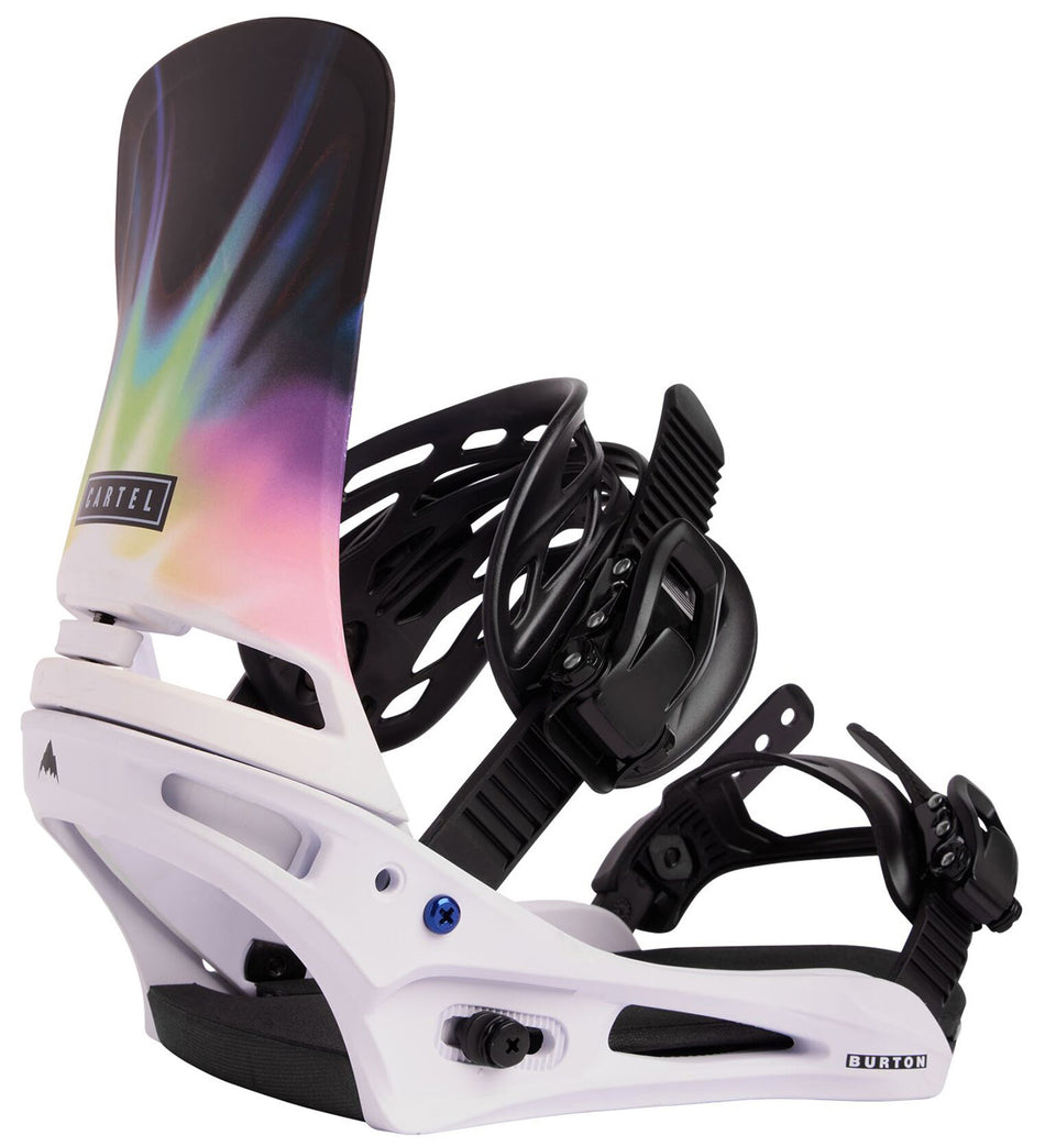 Burton Cartel Mens Snowboard Bindings White / Cloud Burst