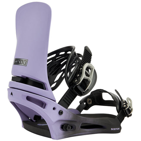 Burton Cartel X Mens Snowboard Bindings Violet Fade Elevation107