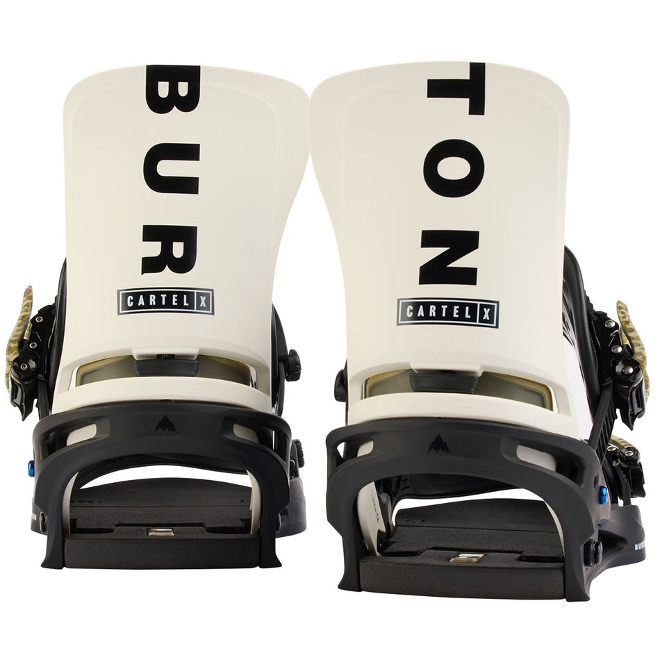 Burton Cartel X Mens Snowboard Bindings Black / Stout White / Logo