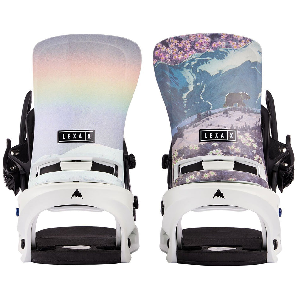 Burton Lexa X Womens Snowboard Bindings Light Blue / Collage