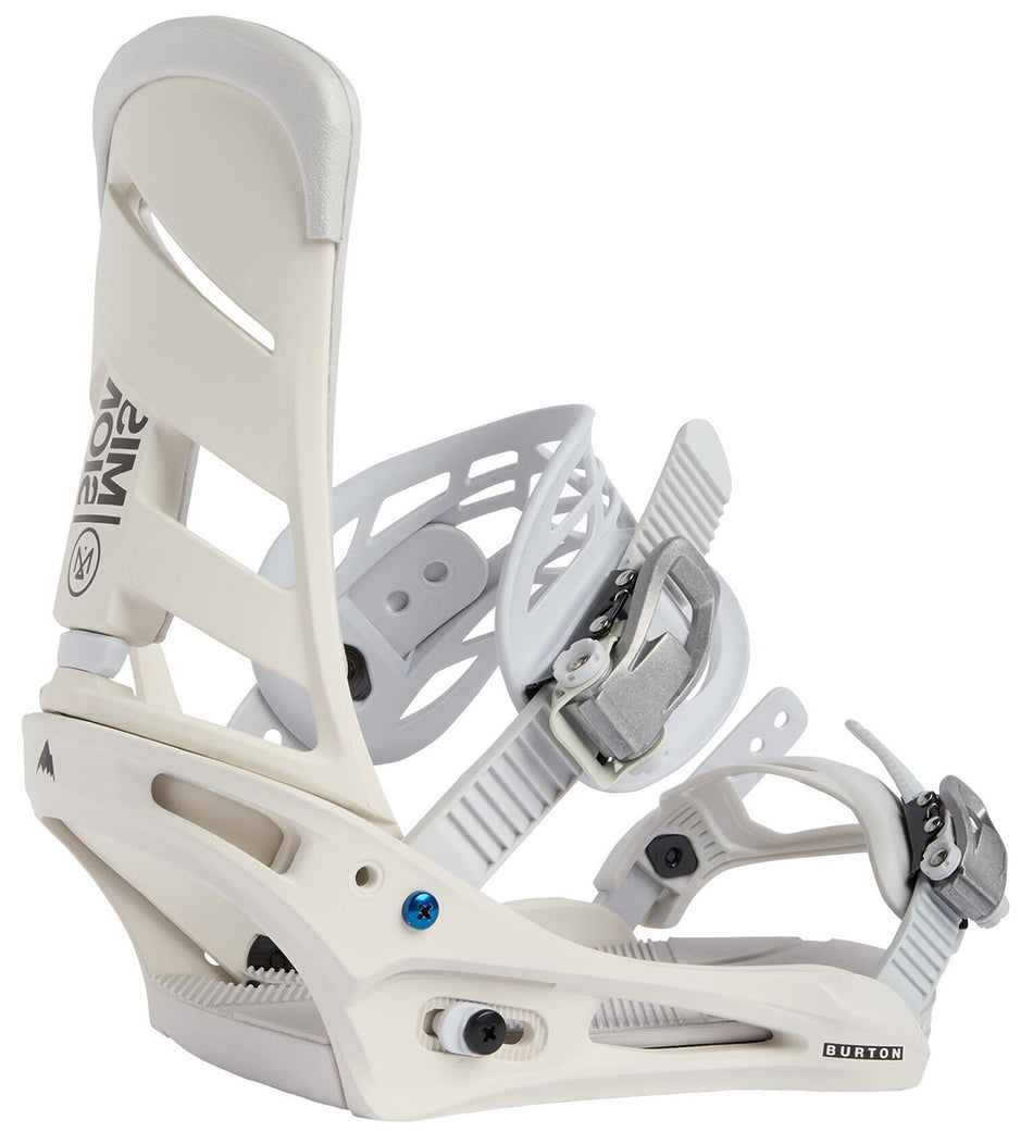 Burton Mission Mens Snowboard Bindings Stout White