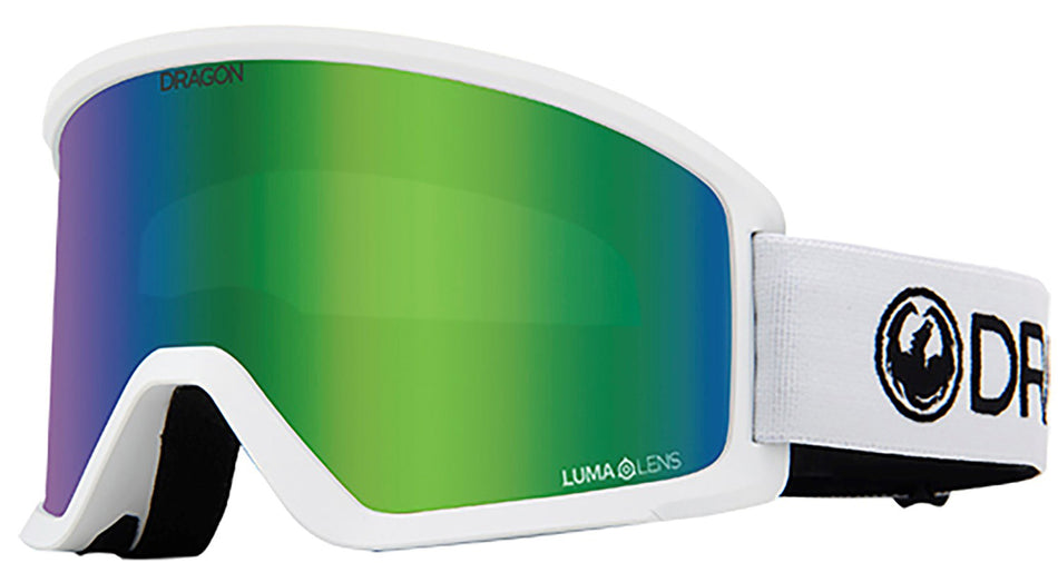 Dragon DX3 OTG Snow Goggles 2024 White / Lumalens Green Ion