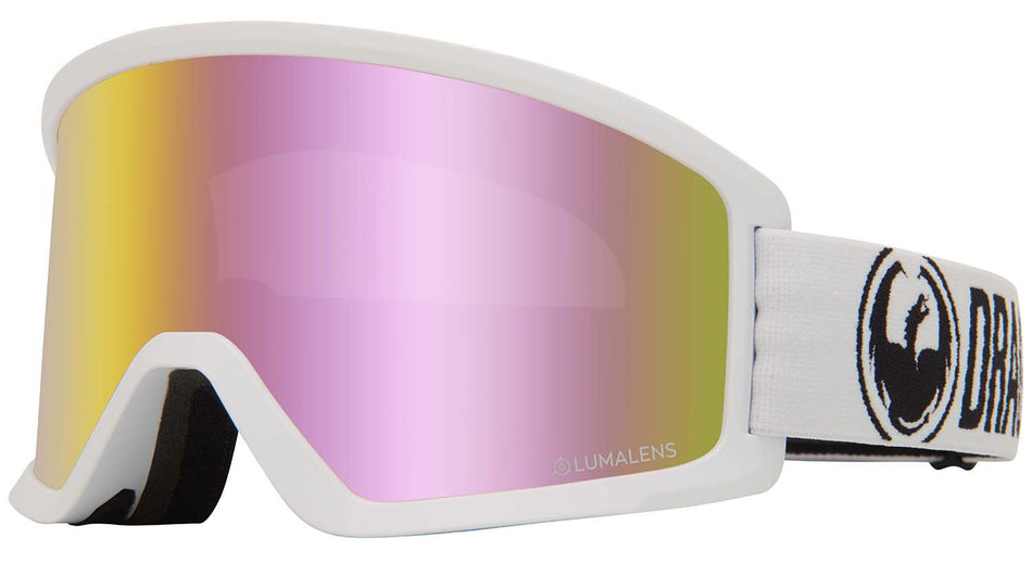 Dragon DX3 OTG Snow Goggles 2024 White / Lumalens Pink Ion