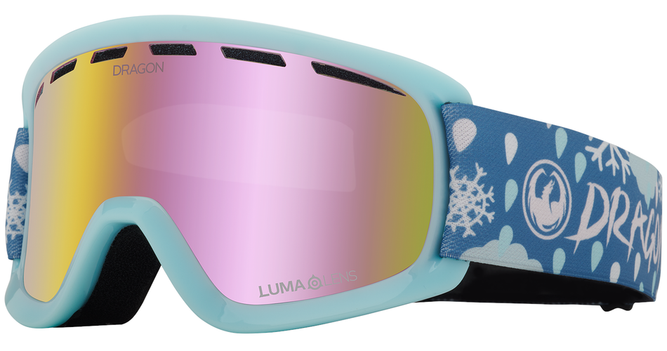 Dragon Lil D Snow Goggles 2024 Snow Dance / Lumalens Pink Ion