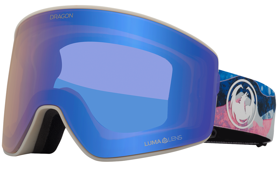 Dragon PXV2 Snow Goggles 2024 Mountain Bliss / Lumalens Flash Blue + Lumalens Dark Smoke