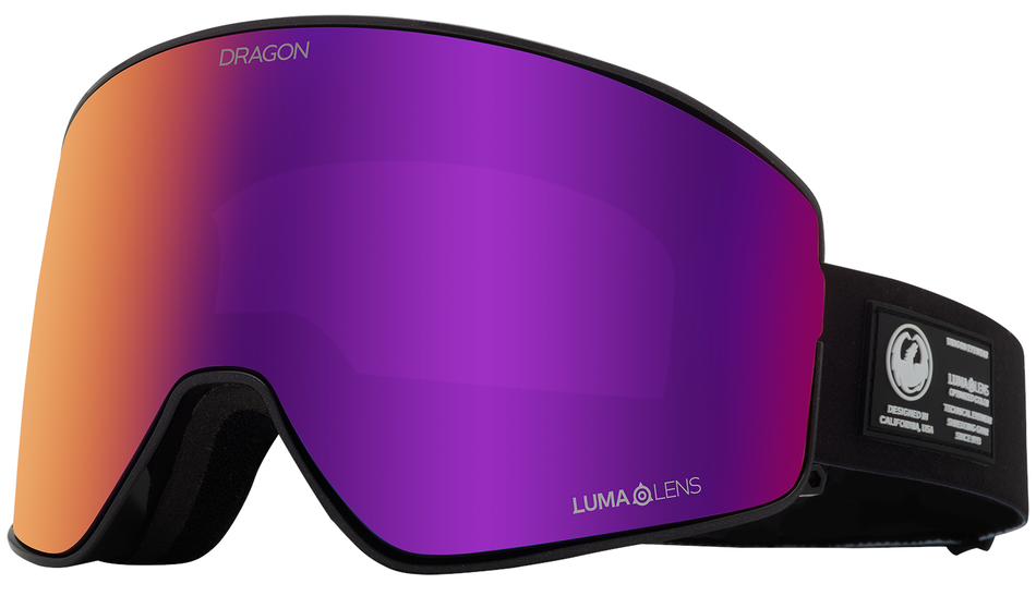 Dragon PXV2 Snow Goggles 2024 Black Pearl / Lumalens Purple Ion + Lumalens Amber