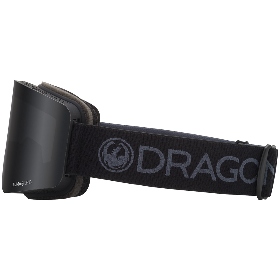 Dragon R1 OTG Snow Goggles 2024 Blackout / Lumalens Dark Smoke + Lumalens Amber