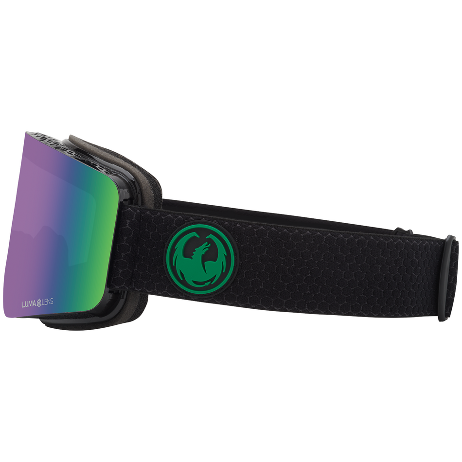 Dragon R1 OTG Snow Goggles 2024 Split / Lumalens Green Ion + Lumalens Amber