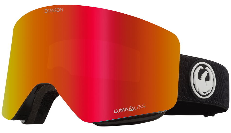 Dragon R1 OTG Snow Goggles 2024 Split / Lumalens Red Ion + Lumalens Light Rose