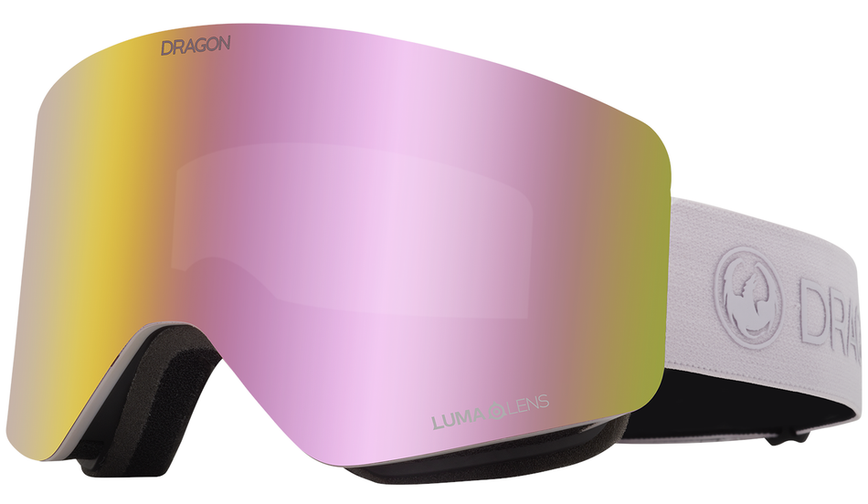 Dragon R1 OTG Snow Goggles 2024 Lilac / Lumalens Pink Ion + Lumalens Dark Smoke