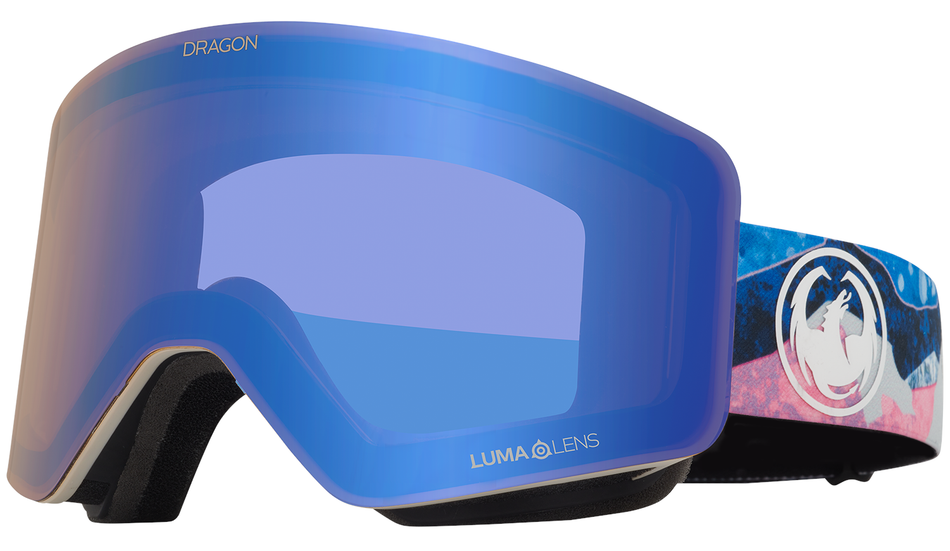 Dragon R1 OTG Snow Goggles 2024 Mountain Bliss / Lumalens Flash Blue + Lumalens Dark Smoke