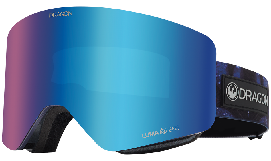 Dragon R1 OTG Snow Goggles 2024 Shimmer / Lumalens Blue Ion + Lumalens Amber