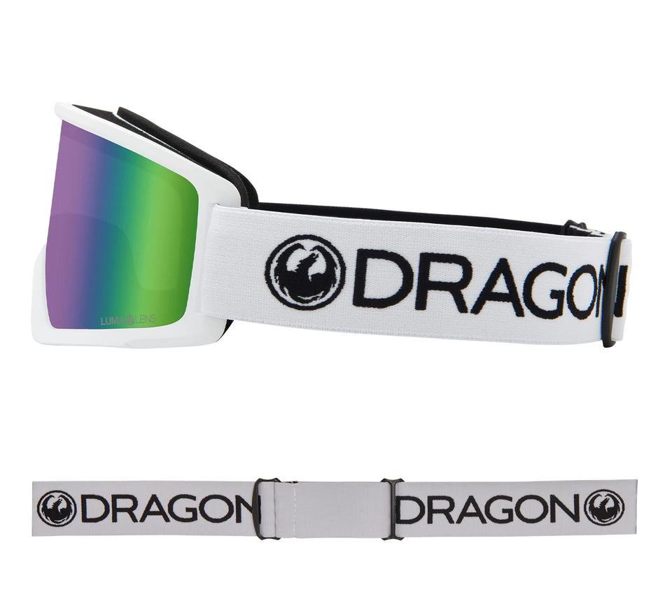 Dragon DX3 OTG Snow Goggles 2024 White / Lumalens Green Ion