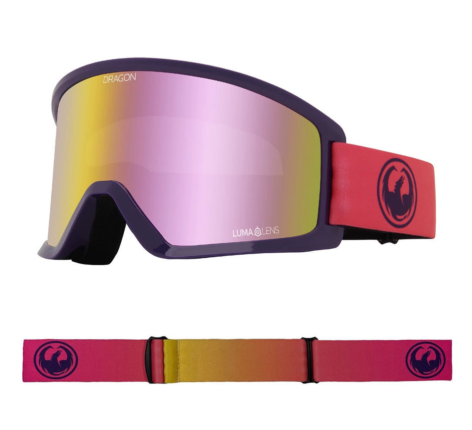 Dragon DX3 OTG Snow Goggles 2024 Fade Pink Lite / Lumalens Pink Ion