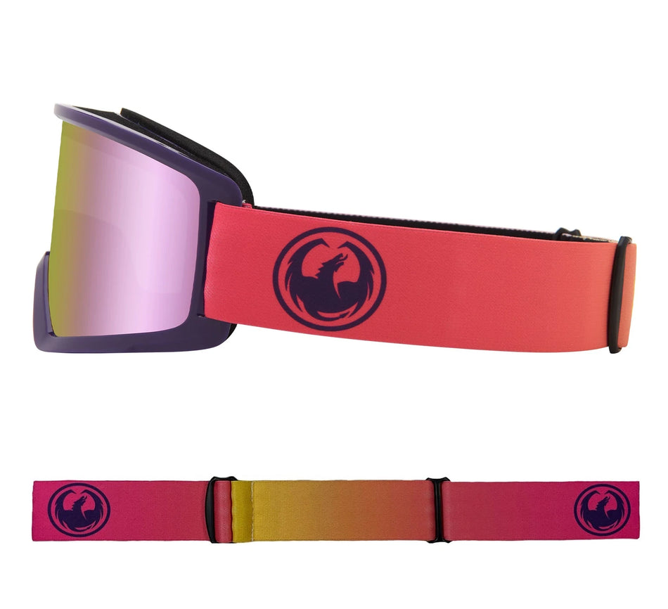 Dragon DX3 OTG Snow Goggles 2024 Fade Pink Lite / Lumalens Pink Ion