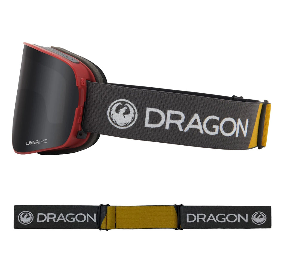 Dragon NFX2 Snow Goggles 2022 Block Red / Lumalens Dark Smoke + Spare Lens