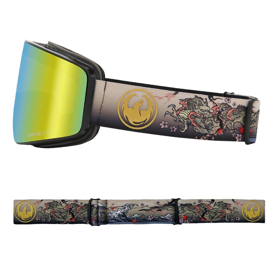 Dragon PXV Snow Goggles 2022 Edo / Lumalens Gold Ion + Spare Lens