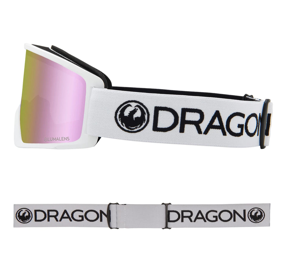 Dragon DX3 OTG Snow Goggles 2022 White / Lumalens Pink Ion Asian Fit