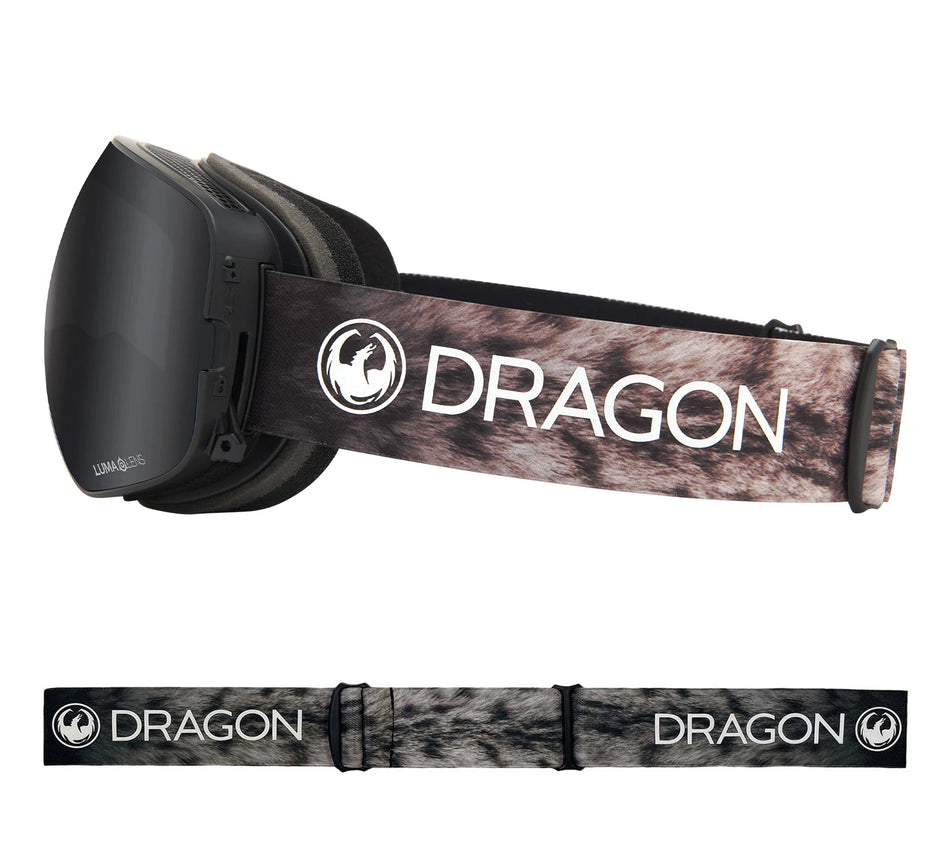 Dragon X2S Snow Goggles 2022 Snow Leopard / Lumalens Dark Smoke+ Spare Lens