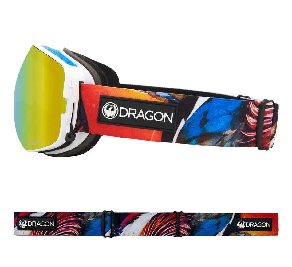 Dragon X2S Snow Goggles 2022 Hot Duck / Lumalens Gold Ion+ Spare Lens