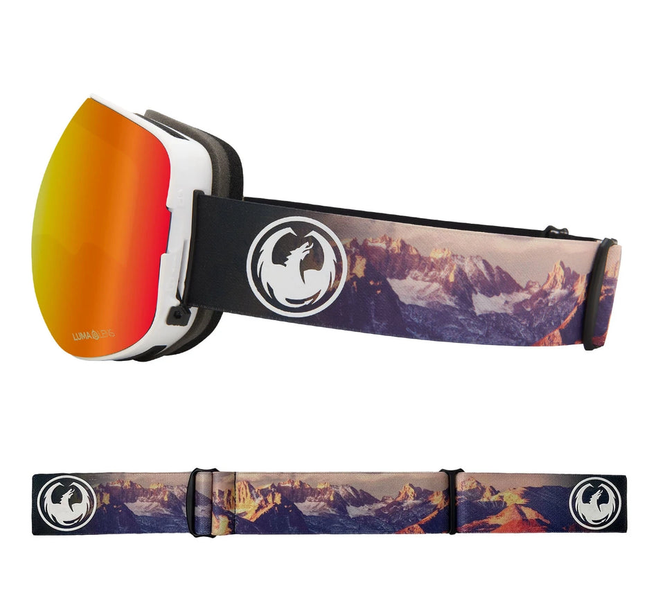 Dragon X2 Snow Goggles 2022 Sierra / Lumalens Red Ion + Spare Lens