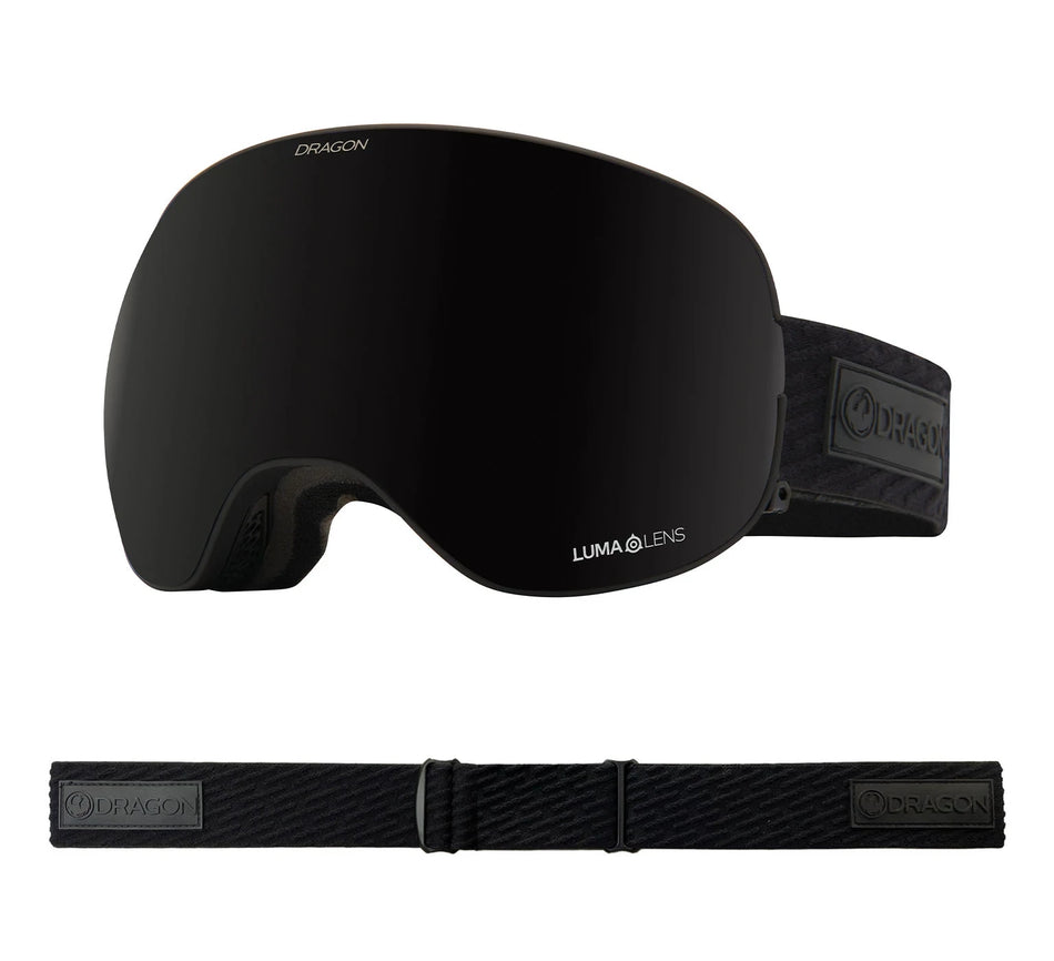 Dragon X2 Snow Goggles 2022 Midnight / Lumalens Midnight + Spare Lens