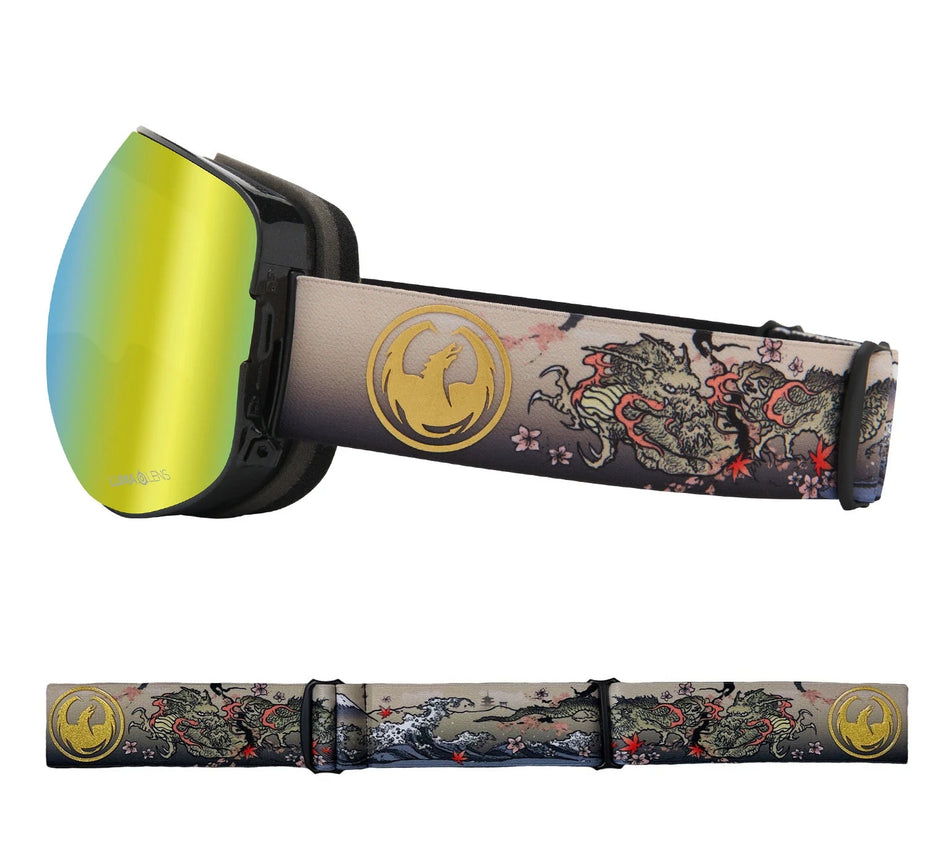 Dragon X2 Snow Goggles 2022 Edo / Lumalens Gold Ion + Spare Lens