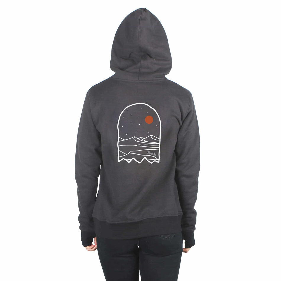 I Ride Sideways Inside DWR Sig Fit Hoodie Womens Black