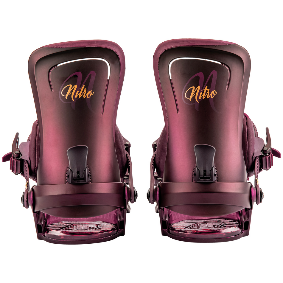 Nitro Poison Womens Snowboard Bindings Wine