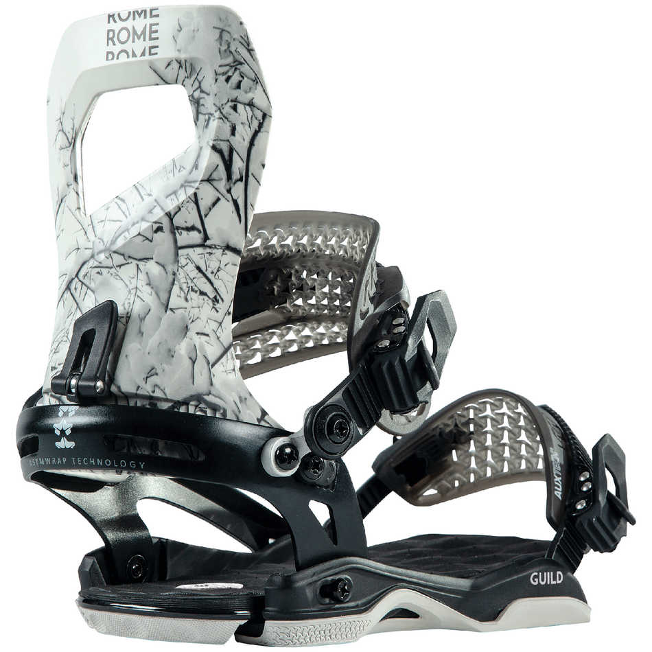 Rome Guild Womens Snowboard Bindings White Trees