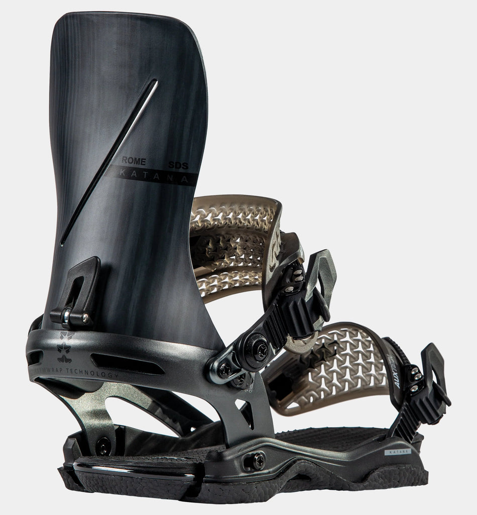 Rome Katana Mens Snowboard Bindings Black / Grain