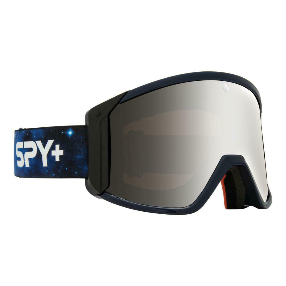 Spy Raider Goggles Galaxy Blue HD Bronze with Silver Spectra Mirror + Spare Lens