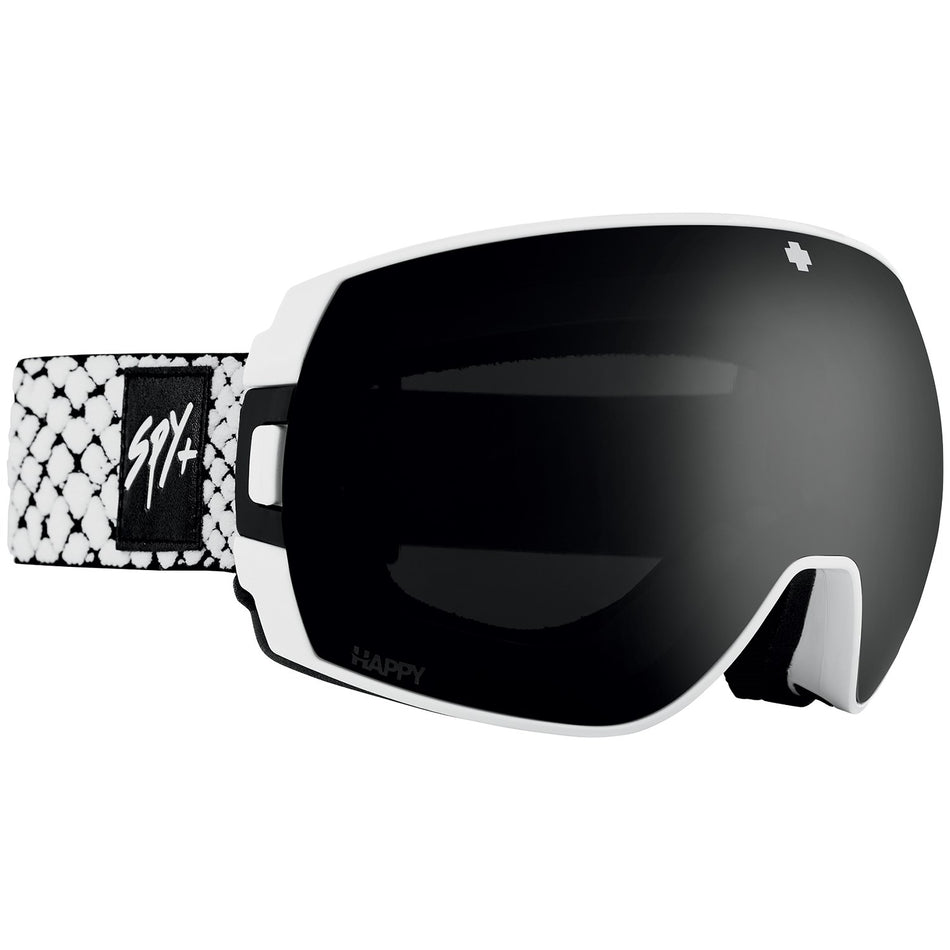 Spy Legacy Goggles 2024 Viper White - Happy Grey Green with Black Spectra Mirror + Spare Lens